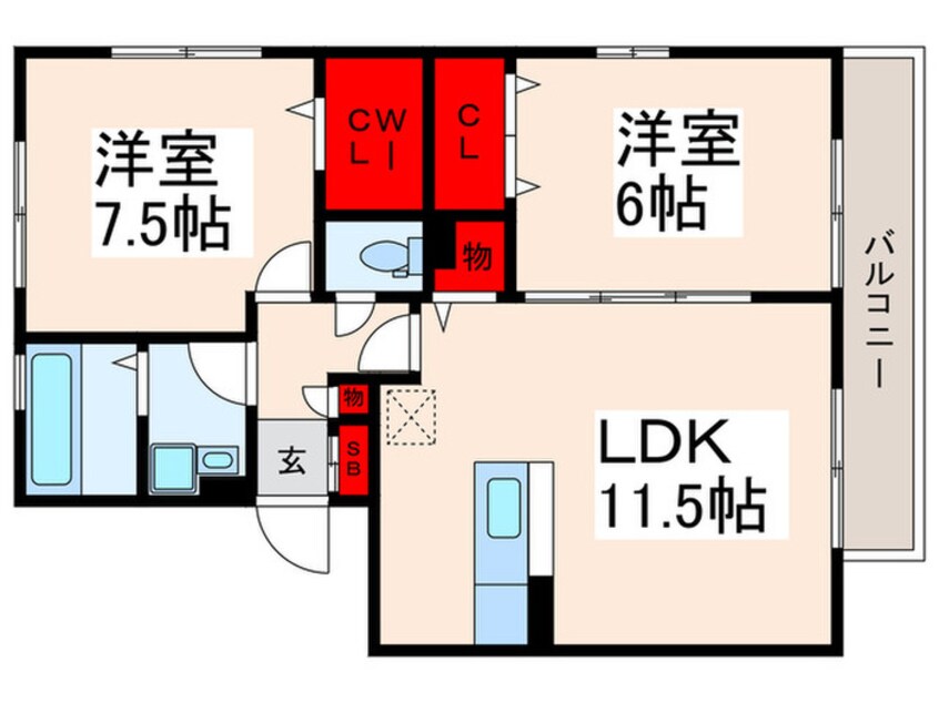 間取図 ボヌール・ハウス