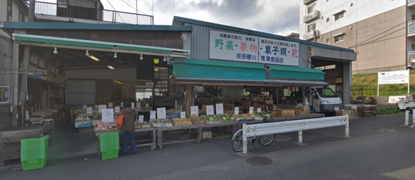 多摩川青果食品店(スーパー)まで500m カーサアサノ