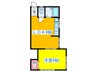 渡辺荘 1LDKの間取り