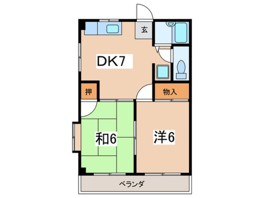 間取図 フラットヴァレイ