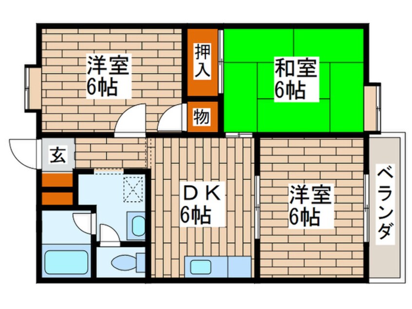 間取図 スクウェアーコート