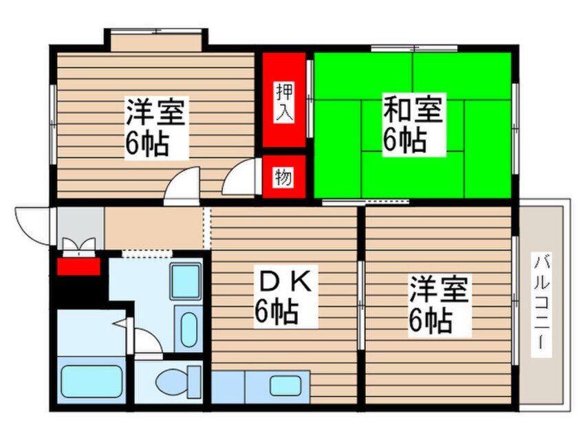 間取図 スクウェアーコート