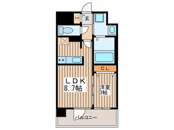 間取図 アプリーレ東中野