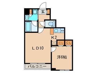 間取図 レジディア新川(607)