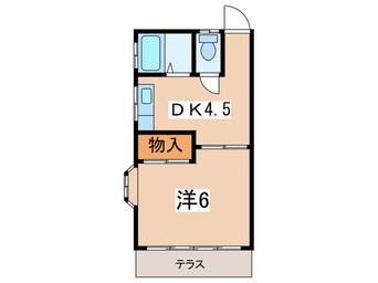 間取図 ハイツベルヴィ－