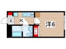 ルノン日吉 1Kの間取り