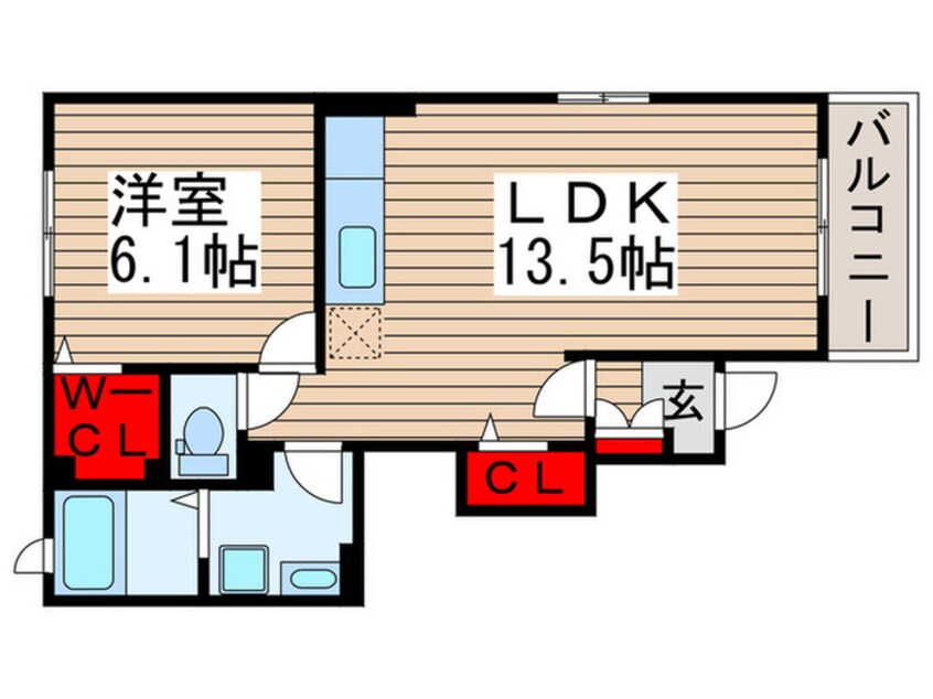 間取図 ディアフォレストⅠ