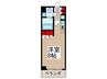 レジディア錦糸町 1Rの間取り
