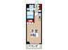 レジディア錦糸町 1Rの間取り
