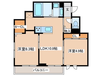 間取図 Ｃｈｌｏｒｉｓ