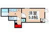 グランクオール三ノ輪 1Kの間取り