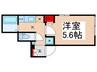 グランクオール三ノ輪 1Kの間取り