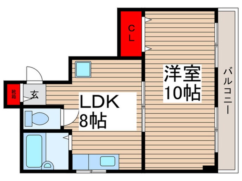 間取図 ハイツ栄