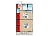 Ｉマンション 1DKの間取り