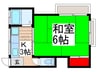 ドミールＫ　Ａ棟 1Kの間取り