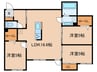 Regina 宮町 3LDKの間取り