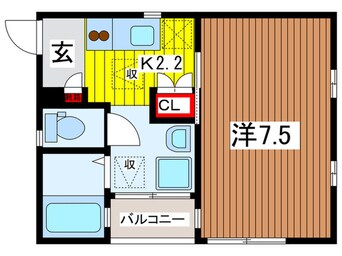 間取図 グリ－ンヒル本太