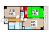 アルデール三郷　Ｂ棟 2DKの間取り