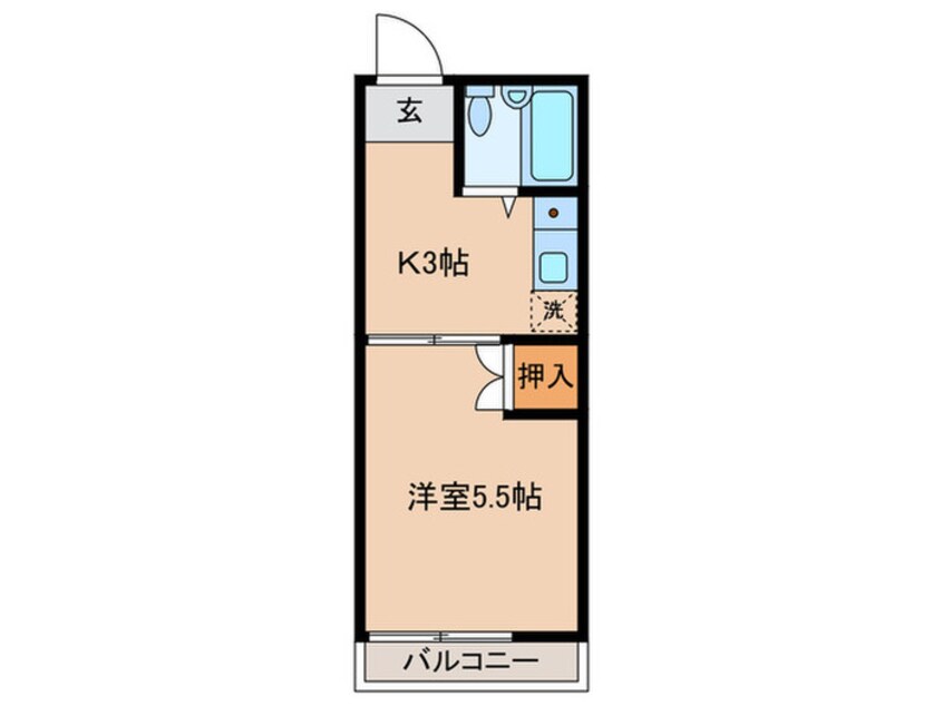 間取図 福島コーポ