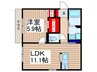 仮)富士見市関沢1丁目新築MAISON 1LDKの間取り