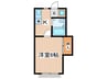 雅１５ハイム 1Kの間取り