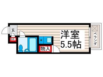 間取図 スカイコート町屋(201)