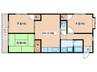若林マンション 3DKの間取り