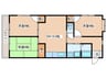 若林マンション 3DKの間取り