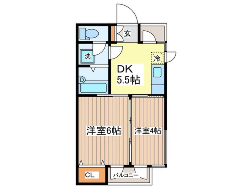 間取図 ヴァレーハイム若宮