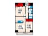 S-RESIDENCE尾久azure 2LDKの間取り