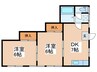 エムイ－シ－ビル 2DKの間取り