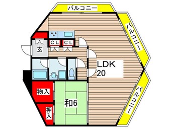 間取図 CRYSTAL　SQUARE INOHANA