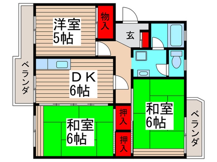 間取り図 キャステル平田