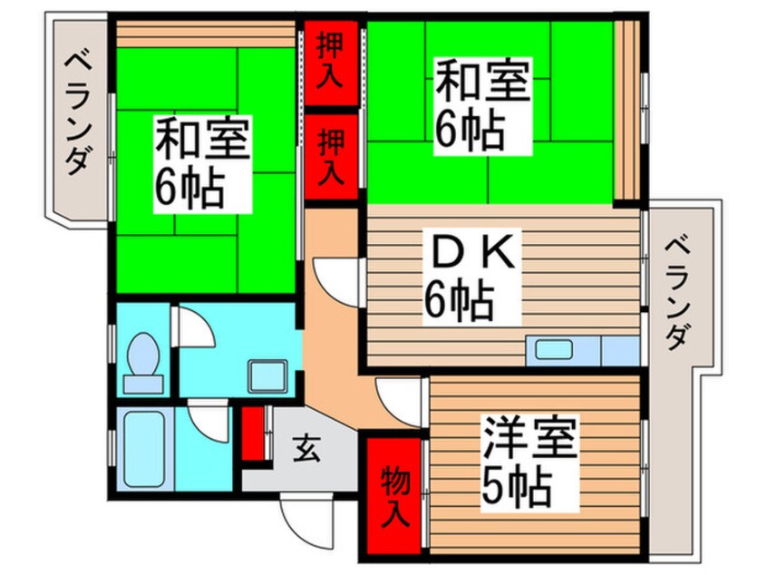 間取図 キャステル平田