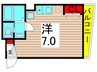 ペガサスビル 1Rの間取り