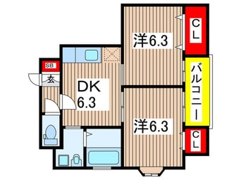 間取図 ファミ－ル・シャトレ小岩