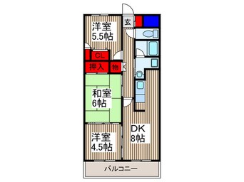 間取図 マ－ブル小手指