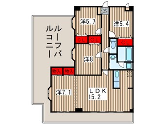 間取図 メイプル稲毛