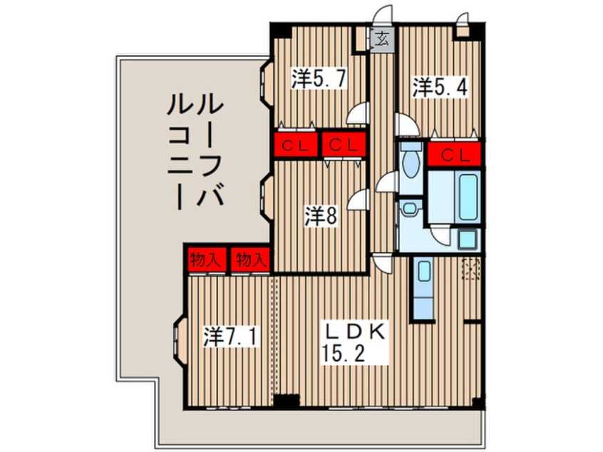 間取図 メイプル稲毛