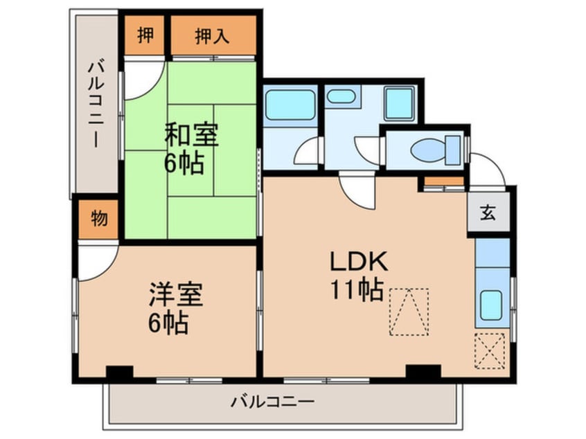 間取図 セントラルパ－クマンション