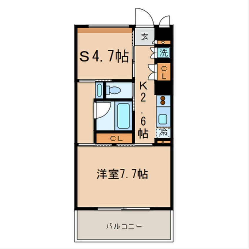 間取図 Ｋエリタージュ