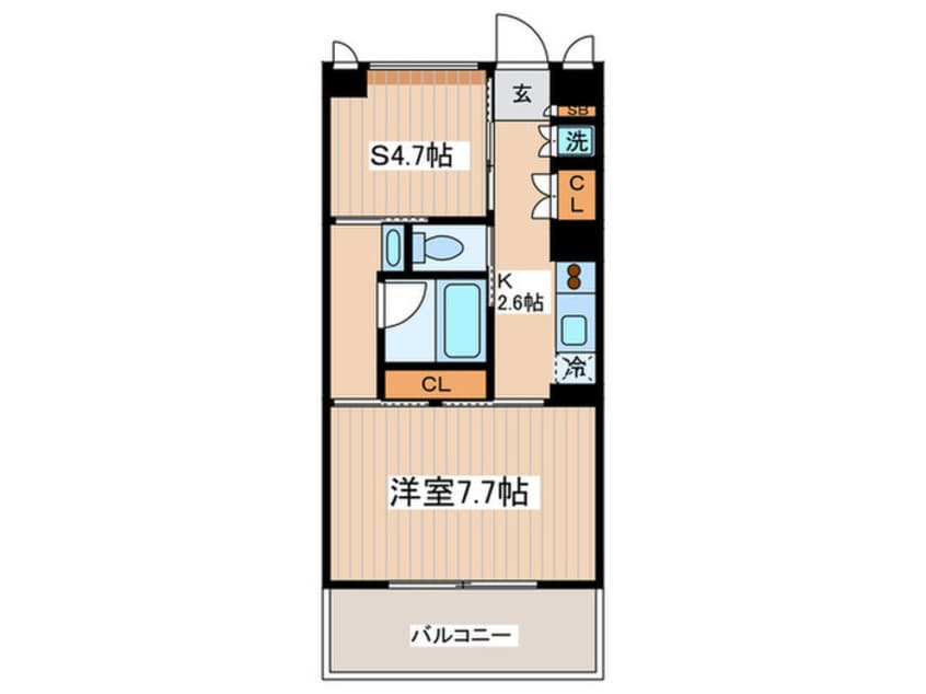 間取図 Ｋエリタージュ