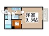 フランシ－ル 1Kの間取り