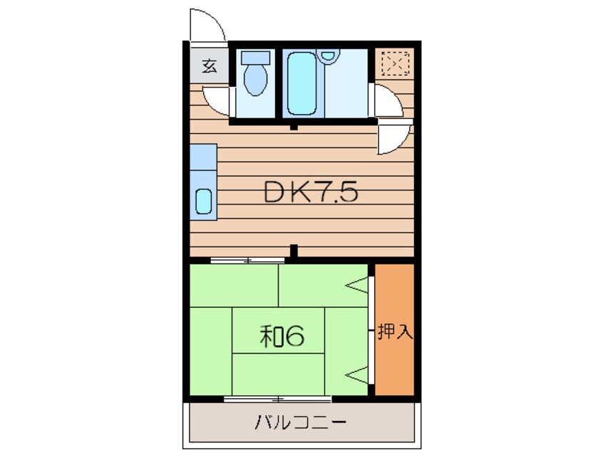 間取図 ハ－モニ－鶴見