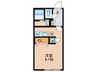 ＭＯＤＵＬＯＲ白山Ⅱ 1Rの間取り