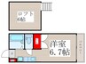 メゾンルミエールⅠ 1Rの間取り