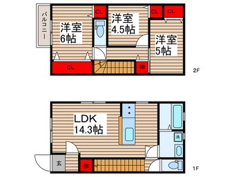 間取図 仮)柏市豊住注文住宅