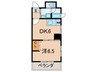 田辺ビル 1DKの間取り
