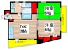 サクシード勝田台 2DKの間取り