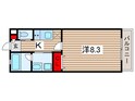 アフェット稲毛Ⅴの間取図